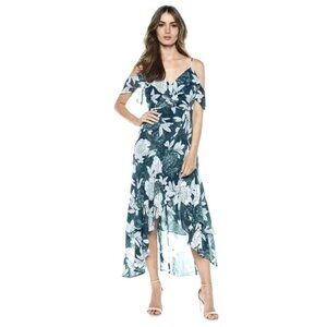 Bardot Women's Cold-Shoulder High-Low Dress 6/8 (38) NWT Party Fairycore Y2K